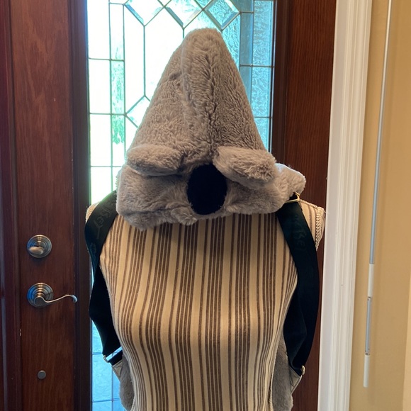 Betsey Johnson Koala Hooded Gray Book Bag/back pack NWT - Picture 9 of 12